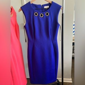 Blue Calvin Klein dress, size 4.